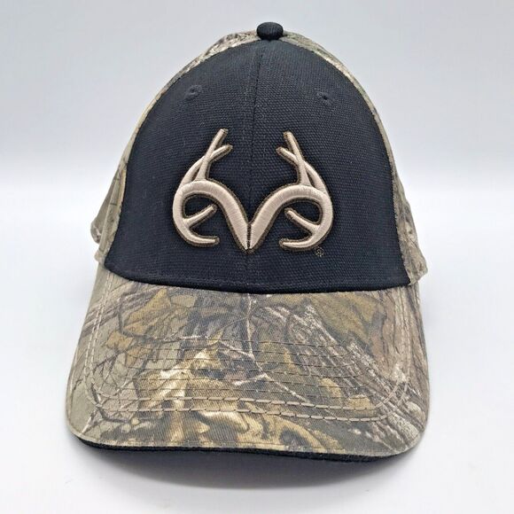 Realtree Camo Baseball Hat Stretch L/XL Trucker Hunting Fishing Dad Outdoor Cap - Picture 1 of 9
